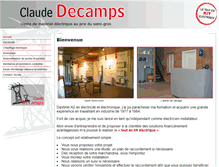 Tablet Screenshot of claude-decamps.be